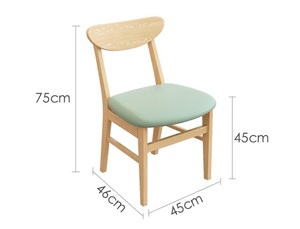Mobilier de <span class=keywords><strong>restaurant</strong></span> tables et chaises café lounge pour cafétéria siège de stand en cuir personnalisé avec chaise en bois - Product Image 6