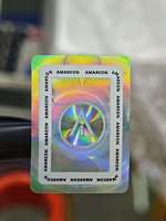 Autocollant holographique 3D anti-contrefaçon à couleurs fidèles pour cartons, lunettes, bagues, colliers, boucles d'oreilles, bracelets