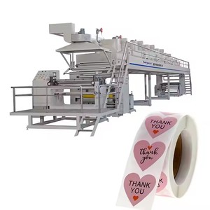 Automatische selbst klebende Etiketten aufkleber beschichtung maschine mit Messgerät und Geschwindigkeit regelung und Ofen heizung - Product Image 1