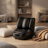 Appareil de massage des pieds électrique domestique Shiatsu ergonomique avec rouleaux, pétrissage, fonction chauffante et minuterie