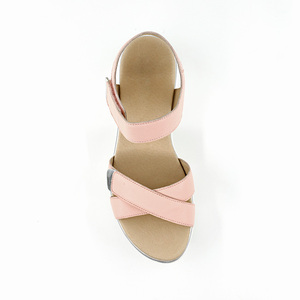 Sandalias de cuña de plataforma plana para mujer, calzado con punta abierta, moda coreana personalizada, para verano - Product Image 4