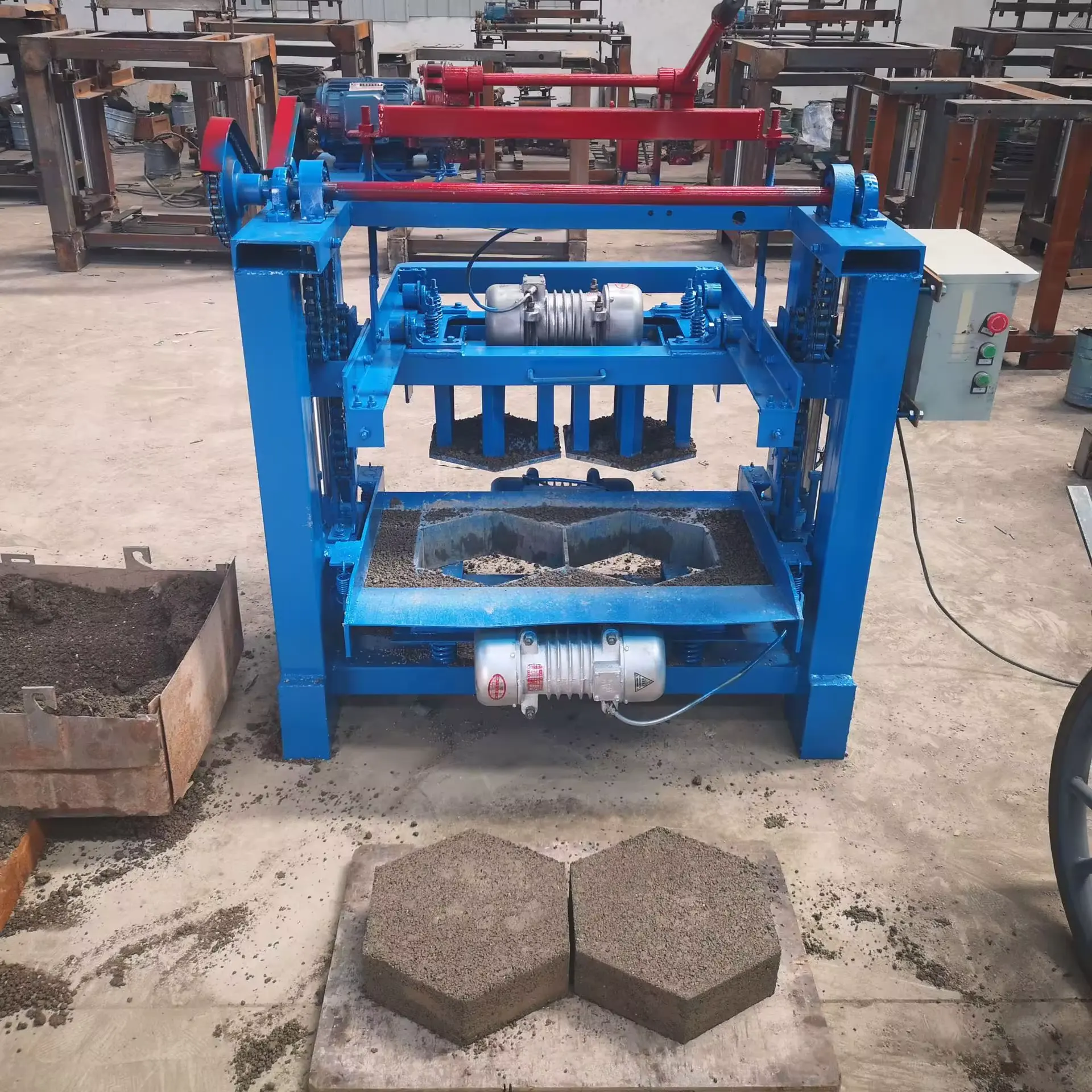 Cement sand brick forming maker machinery hollow brick block making machine for sale