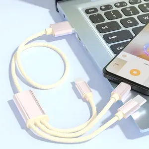 Popular 3 In 1 USB Fast Charge Cable With USB AM 2.0 To Quick Charging Type C Micro B USB-C Data Transfer Charger Cable