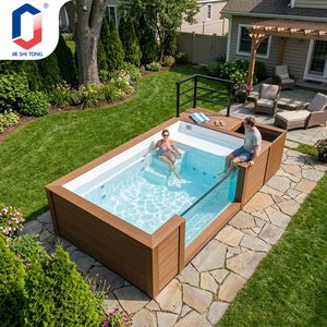 Coastal Family Above Ground Fiberglass Pool Prefabricated Structure Ready To Use Full Equipment Wholesale Pool Factory pool - Product Image 1