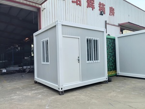 3m x 6m có thể tháo rời đúc sẵn phẳng gói <span class=keywords><strong>container</strong></span> nhà với cuộn lên cửa cho chỗ ở tạm thời - Product Image 4