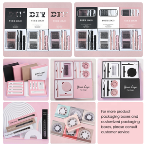 ขนตาปลอมแบบแยกส่วน ชุดต่อขนตาปลอม DIY ชุดต่อขนตาปลอมแบบแยกส่วนและขนตาปลอมแบบ DIY - Product Image 4