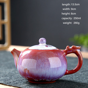 <span class=keywords><strong>Tetera</strong></span> de Cerámica Esmaltada de 250 ml, Utensilios para el Hogar, Regalos Personalizados, Servicio de Té Kung Fu - Product Image 3