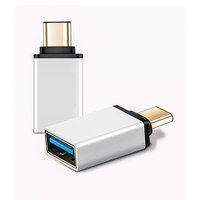 Adaptor OTG Mini USB 3.1 USB-C Tipe C Male ke USB 3.0 a Female Berkualitas Tinggi untuk Apple Mac