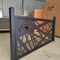 Panneau de clôture en aluminium décoratif pour jardin, découpé au laser sur mesure, écran de jardin en métal, grille de séparation
