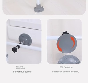 New 3 in 1 Bedside Foldable Commode Chair Portable <b>Toilet</b> Seat for Elderly - Product Image 5