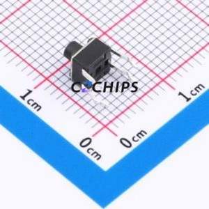 K2-1109DP-D4SW-01 Tactile Switch Through hole-4P,4.5x4.5mm Switch Single Pole Single Throw Round Button 2.5N Through Hole - Product Image 2