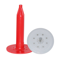 Cheville murale en plastique HDPE cannelée écologique pour béton, vente en gros directe d'usine professionnelle chinoise, personnalisable