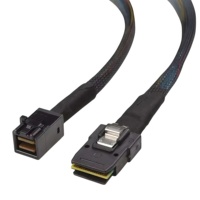 Cable interno de alta definición Mini SAS de ángulo recto SFF-8643 a SFF-8087 Tipo-C a Tipo-C, 100 ohmios, 6 Gb/s
