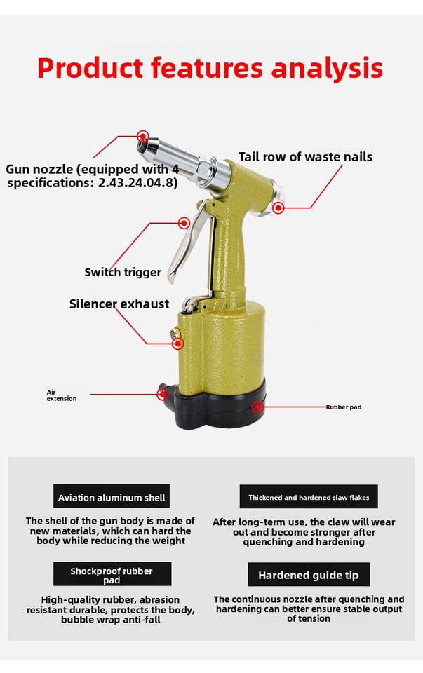 Lanceforce Automatic Riveting Tools High Efficiency Stainless Steel ...