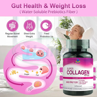 Ausreson Hydrolyzates Collagène en Capsules Éclaircissant Vitamine C Cheveux Peau et Ongles Multi-Collagène Hydrolyzates Capsules de Collagène