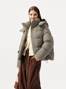 <span class=keywords><strong>Doudoune</strong></span> courte matelassée pour femme avec capuche et fermeture éclair, manches longues, chaude pour l'hiver, manteau matelassé, vente en gros de vêtements d'extérieur - Product Image 6