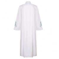 Stock disponible : Robe liturgique plissée pour prêtre catholique, vêtement d'église médiéval, robe de prière
