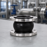 Raccord d'amortissement des vibrations pour tuyau flexible en acier au carbone, joint de dilatation en caoutchouc à sphère unique EPDM DN100 PN16