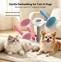 Brosse à poils pour chien, peigne pour chat, toilettage et soin, brosse pour chat en acier inoxydable pour chiens à poils longs, accessoires de nettoyage pour animaux de compagnie