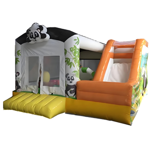 Tùy chỉnh 4x4m thiết kế mới Inflatable Panda Bouncer và trượt Combo trẻ em 'jumoing Inflatable lâu đài - Product Image 1