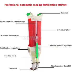 Máquina de siembra de verduras de una fila de mano de plástico agrícola, sembradora de trigo para caminar, sembradora ligera de semillas pequeñas - Product Image 3
