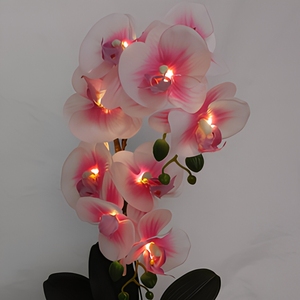 Plantes et fleurs artificielles Phalaenopsis en gros pour la décoration intérieure, la création d'ambiance, Pâques et Nouvel An - Product Image 5