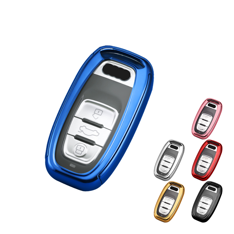 Чехол для автомобильного ключа из ТПУ чехол для автомобильного ключа audi для Audi A4L A6L A8L A5 A7 Q5 S5 S6car защитный чехол для ключа