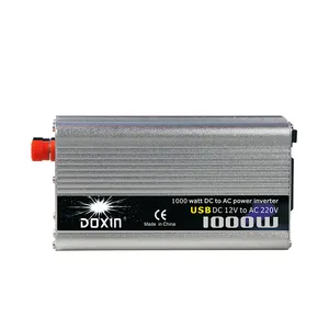 Inverter Tenaga Surya DOXIN Dc Ke Ac 1000W, Beberapa Perlindungan 12V 24V untuk Peralatan Mobil