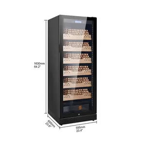 Chất lượng tốt cửa kính độ ẩm không đổi điện Cigar humidors tủ tủ lạnh