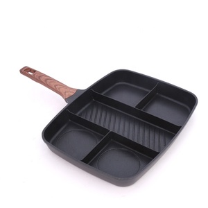 High Quality Multi-function <strong>Grill</strong> <strong>Pan</strong> Five Sections Divided in One Frying <strong>Pan</strong> - Product Image 2