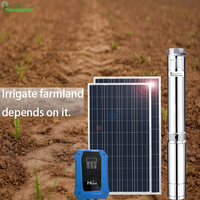 Pompe à eau solaire submersible DC 4 pouces 600W 48V en plastique sans balais pour l'agriculture et l'eau potable