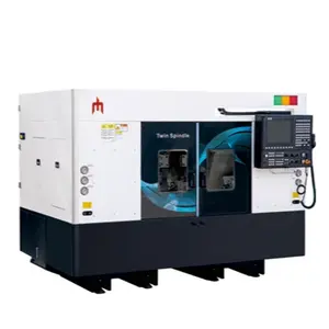 Đôi trục chính đôi tháp đôi Y trục quay phay CNC Lathe