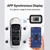 TPMS Bluetooth pour voiture et camion, surveillance en temps réel, capteur interne, sans programmation, synchronisation rapide avec application mobile, double affichage