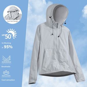 <b>Summer</b> Waterproof UPF50 Sun <b>Jacket</b> <b>Lightweight</b> Full Zip Hiking Fishing Windbreaker Unisex Breathable Quick Dry Coat - Product Image 2