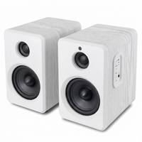 Altavoces de Alta Potencia de 60 W con Salida de 2.0 Canales, Tweeter y Woofer, Sistema de Sonido Estéreo de Madera para Computadora