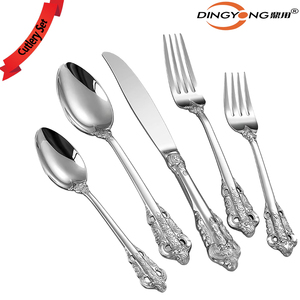 Sang trọng cao cấp thép không gỉ thiết lập dao kéo thiết kế hiện đại muỗng cho nhà hoặc bên cho những dịp đặc biệt hoặc quà tặng - Product Image 5