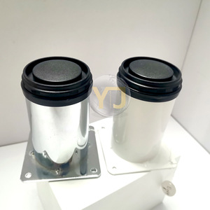 YIJUN Cylindrical Furniture Legs Stainless Steel Heavy Duty Modern Minimalist <b>Silver</b> 044 - Product Image 3