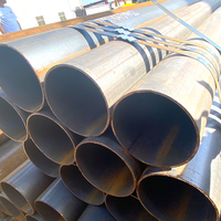 Tubería de riego agrícola X42 X46 X52 X56 Ssaw Steel Tubo de acero al carbono soldado en espiral suave de gran diámetro 5L Tubo redondo GB