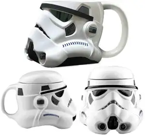 Wholesale Cartoon 3D Wars Darth Vader Ceramic Cup Coffee Mug Office Milk Tea Ceramic Cup Gift Coffee Mug