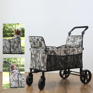 Cochecito de bebé gemelo ligero, <span class=keywords><strong>carro</strong></span> de playa <span class=keywords><strong>plegable</strong></span> portátil para viajes, Camping y venta al por mayor - Product Image 3