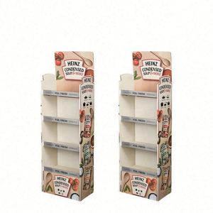Customizable Foldable Washable Modern PVC Foam Board Display <b>Stand</b> with 4 Shelves Matte Lamination Free Standing Carton Packed - Product Image 4
