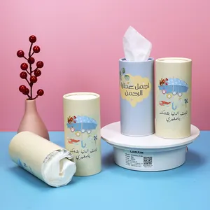 Wholesalers High Quality 2-4Ply Virgin Pulp Machine Paper Box Cylinder Round Tube Car Facial Tissue