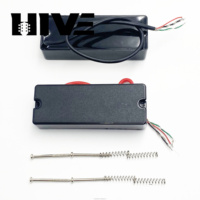 Pastilla para Guitarra Eléctrica HIVE Negra, Totalmente Sellada, de 4 Núcleos, Apta para Accesorios de Bajo Eléctrico de 5 Cuerdas.