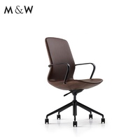 Chaise de bureau pivotante moderne de luxe M&W, nouvelle arrivée, en cuir PU, hauteur réglable, garantie 5 ans