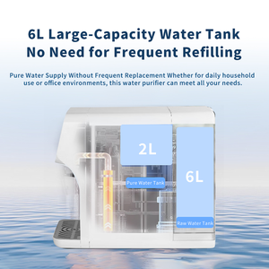 Wosfer Purificateur <span class=keywords><strong>d</strong></span>'<span class=keywords><strong>eau</strong></span> à osmose inverse tout-en-un pour la maison, sans installation, avec chauffage direct et fonction de <span class=keywords><strong>chauffe</strong></span> rapide, modèle de bureau - Product Image 6