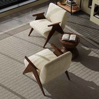 Fauteuil individuel, chaise de loisirs de style designer, vintage espagnol, rétro, nostalgique, pour balcon, chaise en bois massif pour maison d'hôtes
