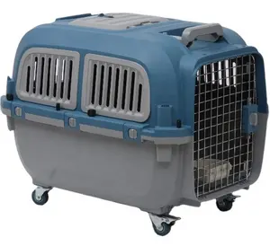 Wholesale dog cage travel trolley-Pet Carrier Breathable dog cage Pet Carrier Travel airline approved