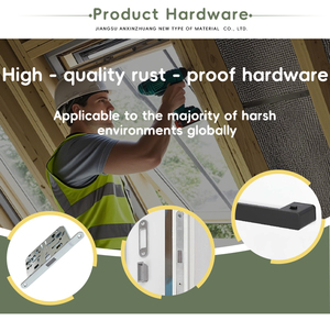 <span class=keywords><strong>Porta</strong></span> <span class=keywords><strong>a</strong></span> Doppio Battente in Legno Rivestito in Alluminio Stile Vittoriano, Metà Legno Metà Vetro, <span class=keywords><strong>per</strong></span> Uso Esterno e Interno in Ville - Product Image 2