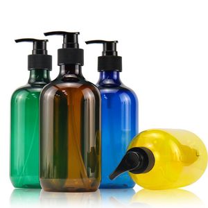 Botella de plástico PET de 500 ml con cabezal de bomba, dispensador de jabón líquido recargable para champú, gel de ducha y desinfectante de manos. - Product Image 2