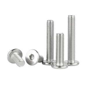 Tornillos de Cabeza Plana Ultrafinos de Acero Inoxidable <span class=keywords><strong>A2</strong></span> M2 M2.5 M3 M4 M5 M6, Tornillos de Perfil Bajo con Cabeza Hexagonal, Tornillos Allen - Product Image 3